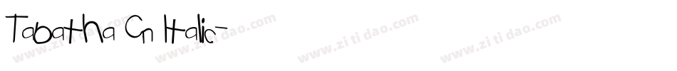 Tabatha Cn Italic字体转换